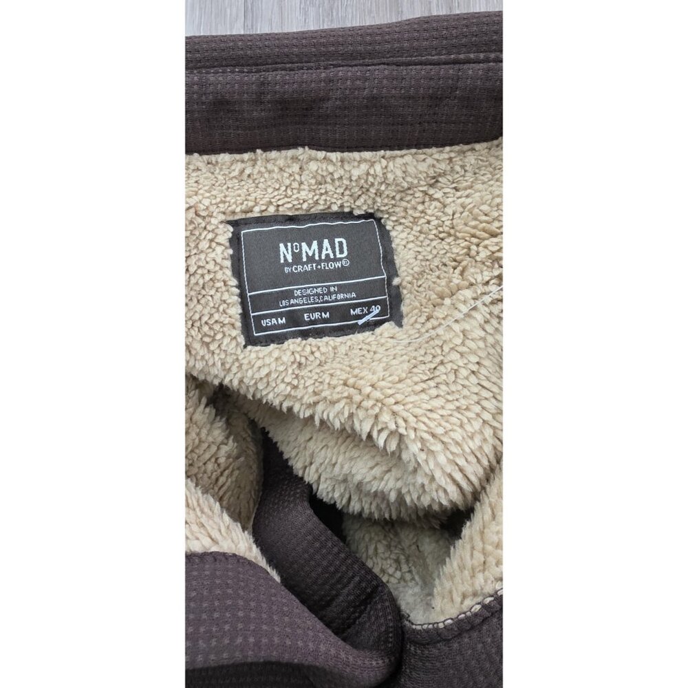 Nomad Sherpa Lined Shacket Men’s M Brown Button Front Shirt Jacket‎ - Picture 11 of 14
